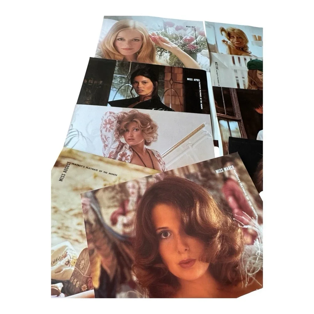 Vintage Playboy Playmate of the Month Centerfolds Lot Pinup Models Adult